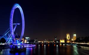 london eye, london, -, , , england, uk, night