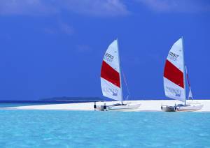 пляж, яхты, тропики, Мальдивы
