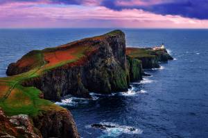     GB, Neist Point, Scotland, Island of skye, Inner Hebrides, lighthouse