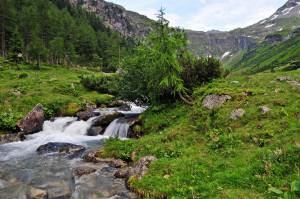 Amertal, река, Австрия, водопад, пейзаж, горы, альпы