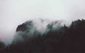 горы, туман, небо